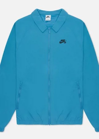 Мужская куртка ветровка Nike SB Essential, цвет голубой, размер S
