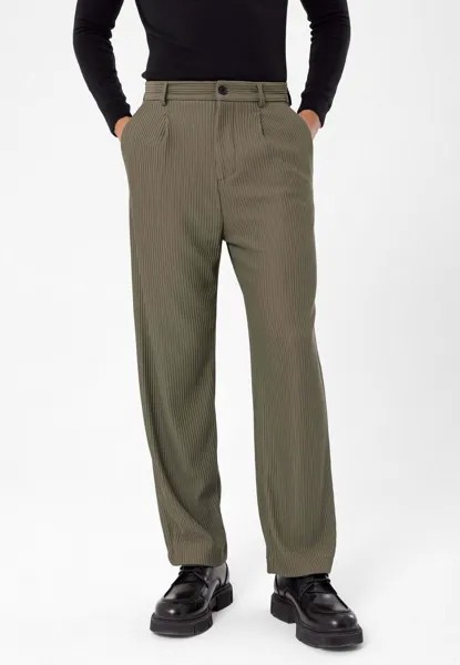 Льняные брюки High Waist Antioch, хаки