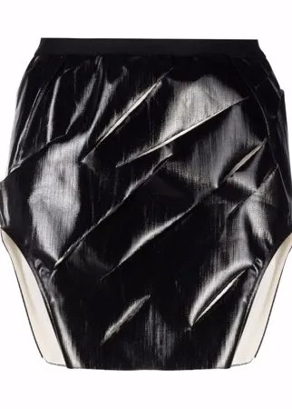 Rick Owens юбка мини с асимметричным подолом