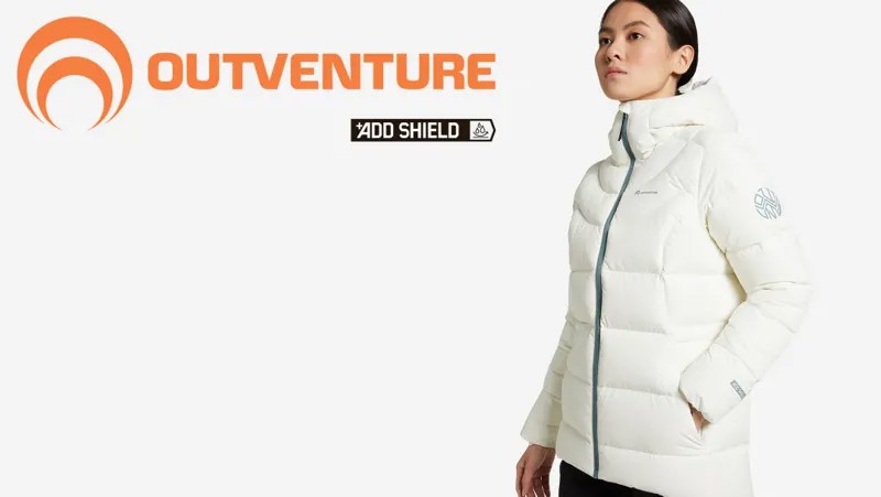 Пуховик женский Outventure, Бежевый