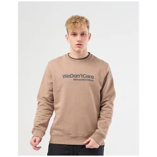 Толстовка We Don’t Care Basic Logo Sweatshirt Beige