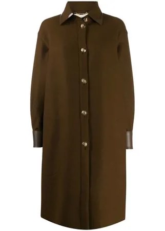 Fendi длинное пальто-рубашка