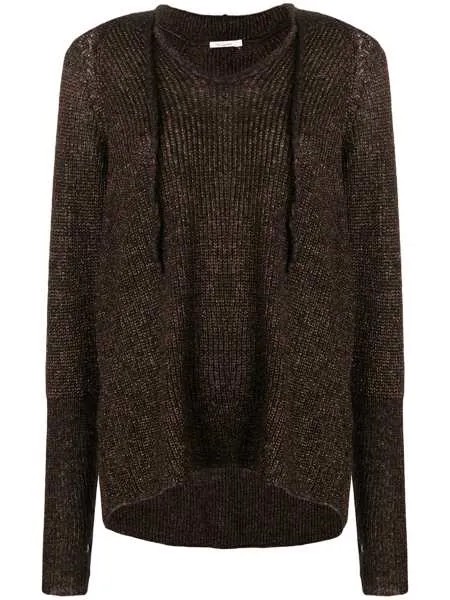Mes Demoiselles knitted hoodie