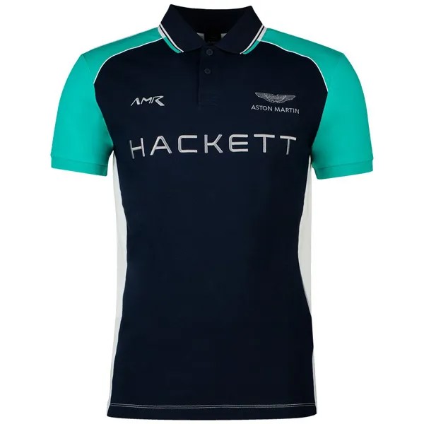 Поло с коротким рукавом Hackett Amr Multi, черный