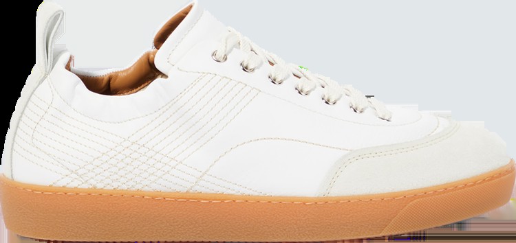 Кроссовки Dries Van Noten Leather Sneaker 'White Gum', белый