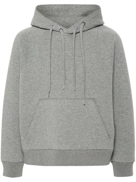 Neil Barrett меланжевое худи Easy Raglan, серый