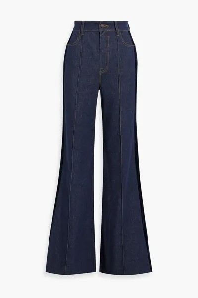 Расклешенные джинсы с высокой посадкой ZIMMERMANN, синий