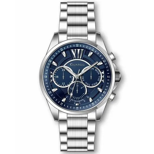 Наручные часы Guardo 12710-1, серебряный, синий