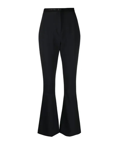 Брюки с расклешенными штанинами Versace Jeans Couture, черный