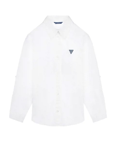 Белая рубашка с рукавами-трансформерами Guess детская