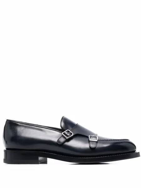 Santoni туфли монки, синий