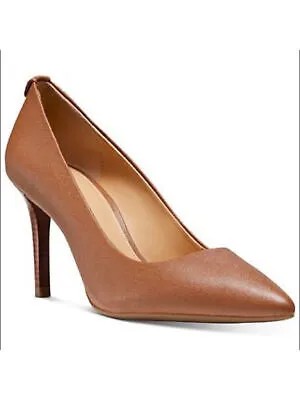 MICHAEL KORS Женские коричневые кожаные туфли-лодочки без шнуровки с острым носком на шпильках 10 м