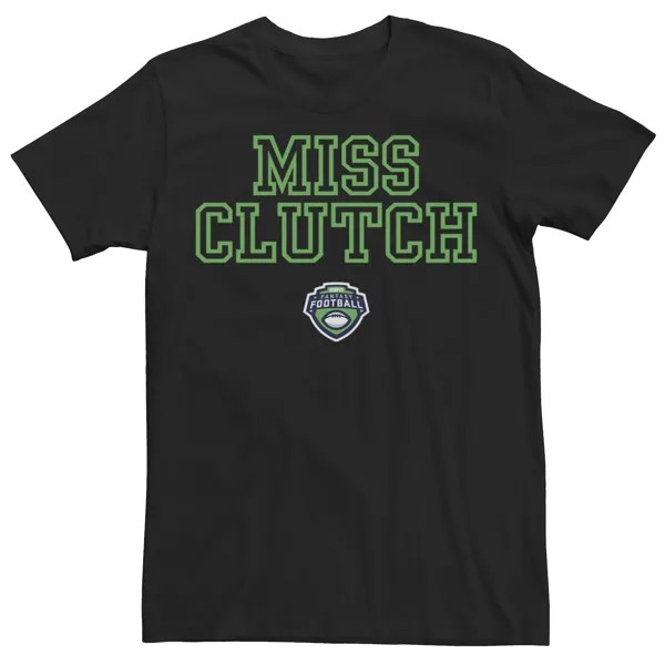 Мужская футболка с текстовым логотипом ESPN Miss Clutch Licensed Character