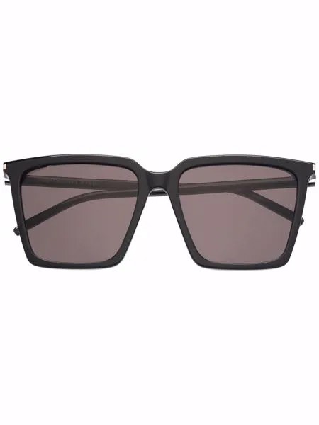 Saint Laurent Eyewear солнцезащитные очки в массивной оправе
