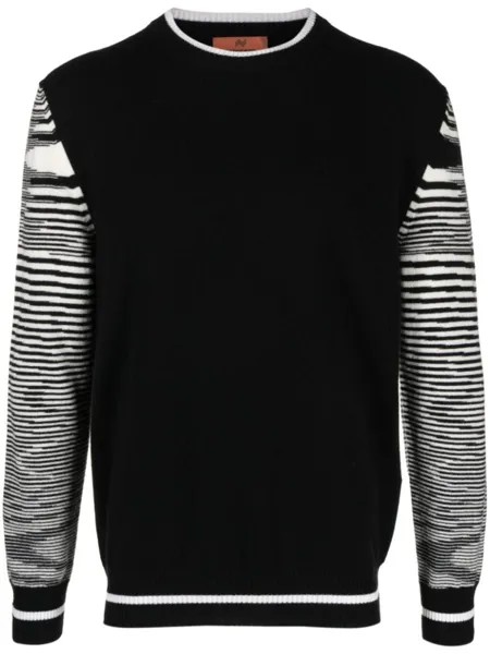 Missoni кашемировый джемпер с круглым вырезом, черный