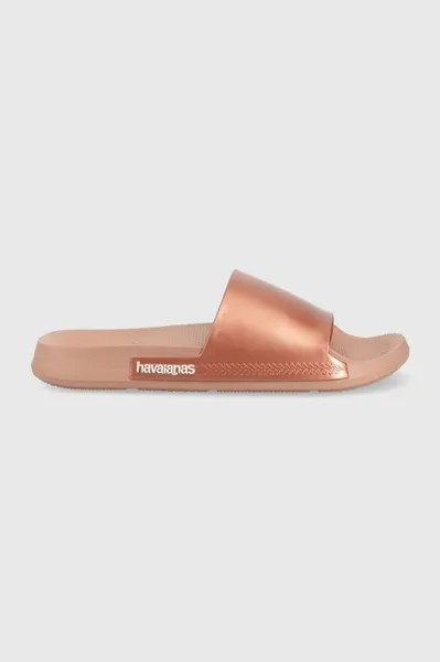 Шлепанцы Slide Classic Havaianas, золото