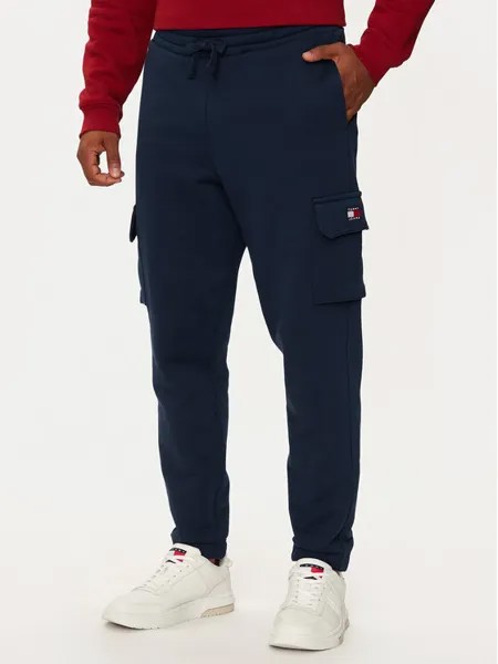 Спортивные брюки стандартного кроя Tommy Jeans, синий