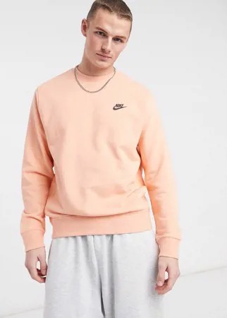 Бледно-розовый свитшот с круглым вырезом Nike Revival-Розовый цвет