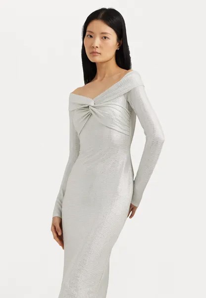 Коктейльное платье KENEIA Lauren Ralph Lauren, молоко