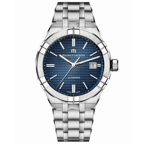 Наручные часы Maurice Lacroix AI6008-SS002-430-1, серебряный, синий