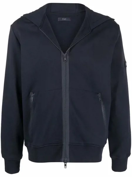 Fay zip-up cotton hoodie