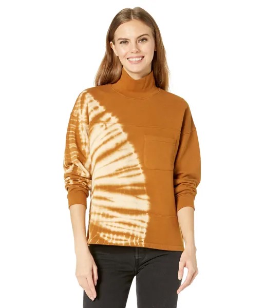 Пуловер Madewell, Tie-Dye (Re)sourced Cotton Mockneck Pocket Sweatshirt