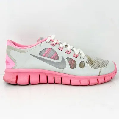 Nike Girls Free 5.0 580565-002 Серые кроссовки для бега, размер 6,5 лет
