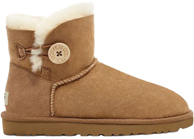 Угги UGG Mini Bailey Button II, каштановый