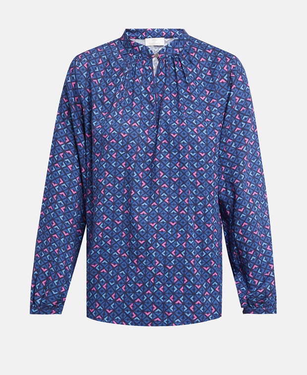 Рубашка блузка Fynch-Hatton, темно-синий