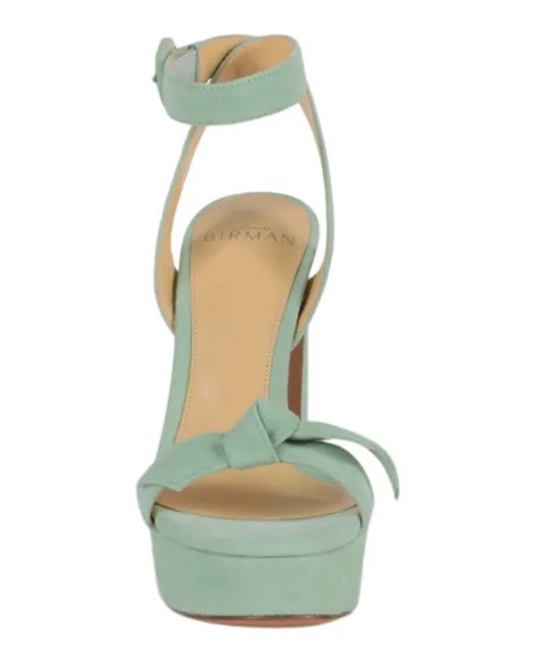 Босоножки Clarita Curve 120 на высоком каблуке Alexandre Birman, зеленый