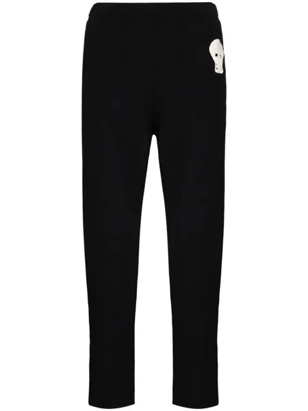 Alexander McQueen спортивные брюки с вышивкой, черный