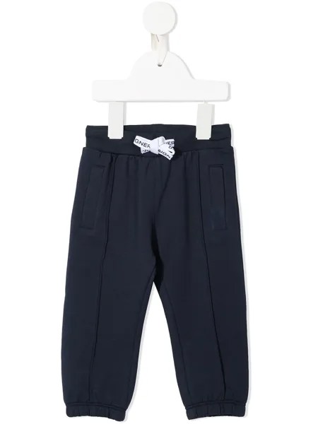 Aigner Kids спортивные брюки с кулиской и логотипом