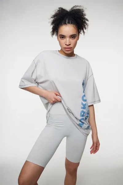 Футболка oversize спортивная с принтом-надписью