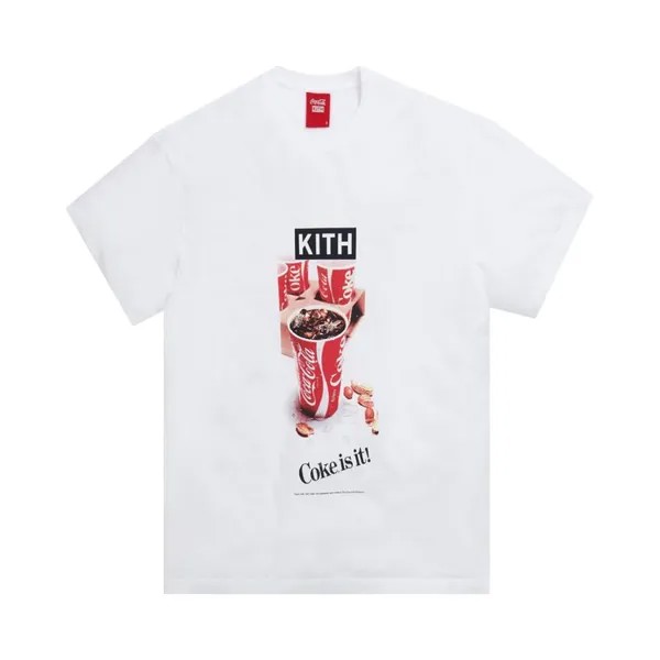 Футболка Kith x Coca-Cola Ad Vintage Tee 'White', белый