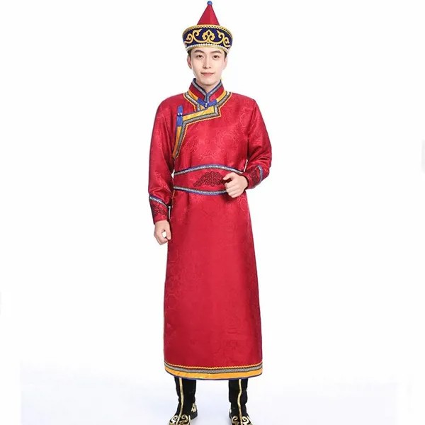 Новая модная монгольская одежда для мужчин, праздничная сценическая одежда, одежда для выступлений, Азиатский костюм, Классическая Этническая Одежда