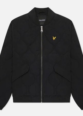 Женская куртка бомбер Lyle & Scott Quilted, цвет чёрный, размер S