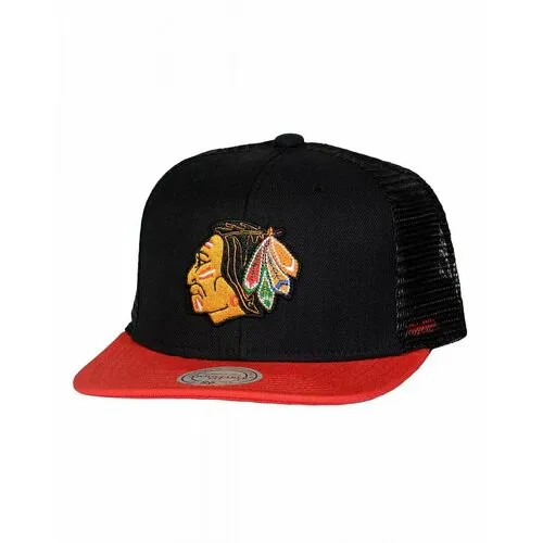 Бейсболка Mitchell & Ness, размер one size fits all, красный, желтый