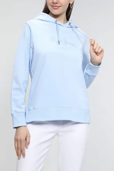 Худи женское Pepe Jeans London PL581312 голубое XS