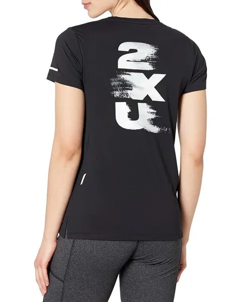 Футболка 2XU Light Speed Tee, цвет Black White/White Reflective