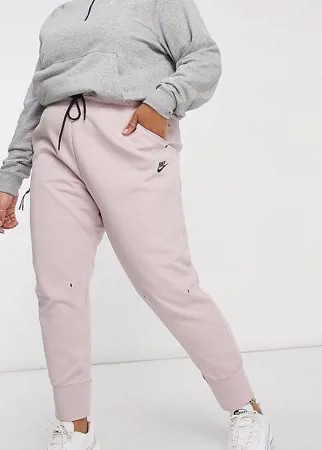 Светло-розовые джоггеры Nike Plus Tech Fleece-Розовый цвет