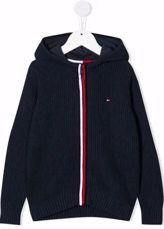 Tommy Hilfiger Junior худи с вышитым логотипом