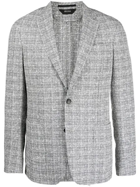 Z Zegna однобортный пиджак в клетку