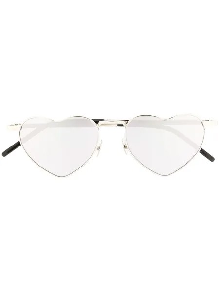 Saint Laurent Eyewear солнцезащитные очки с оправой в форме сердца