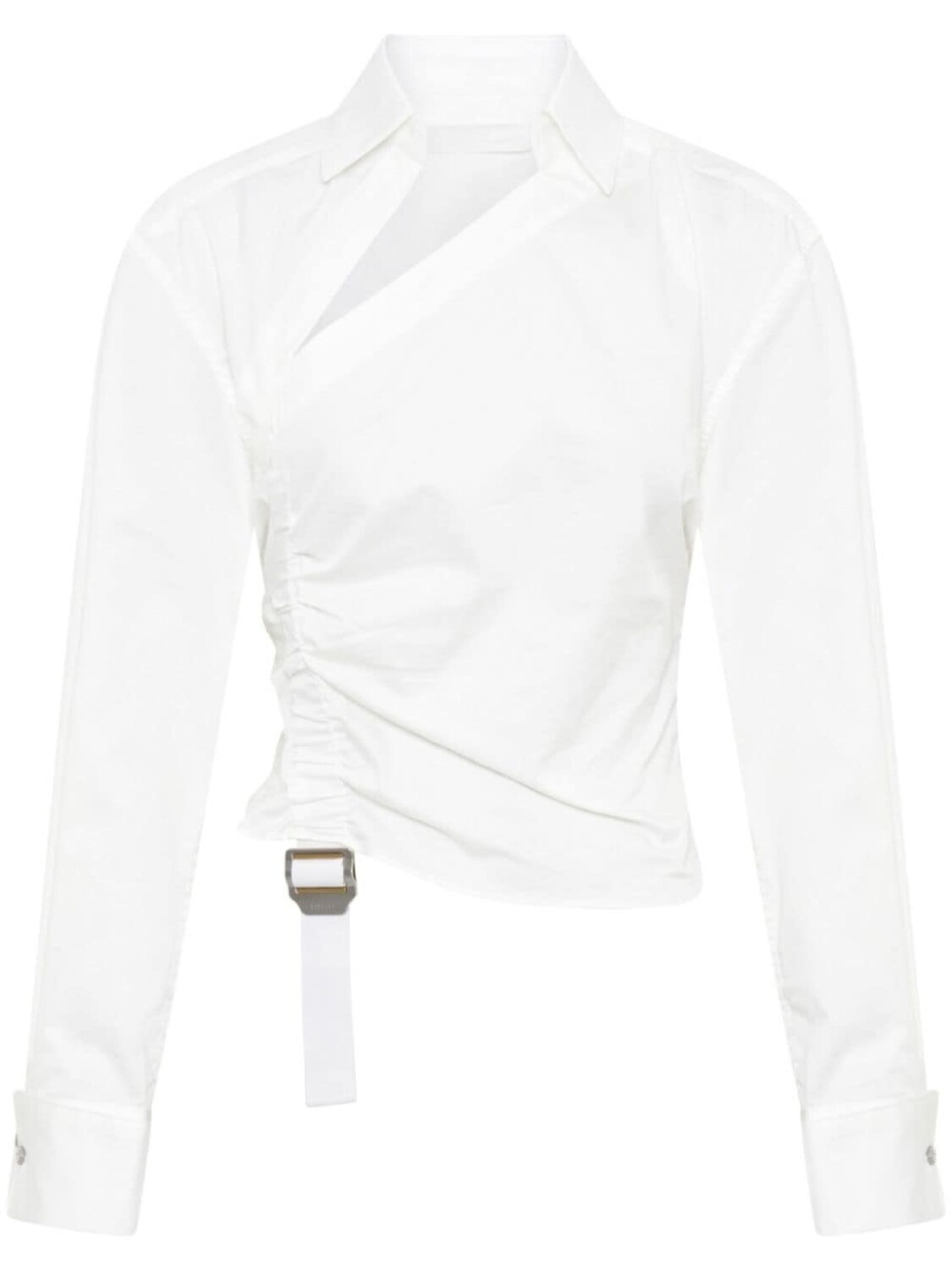 Рубашка асимметричного кроя со сборками Dion Lee, белый