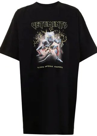 VETEMENTS футболка Life After Death с графичным принтом