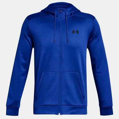 Толстовка спортивная Under Armour Armour Fleece Fz Hoodie, размер SM, , синий