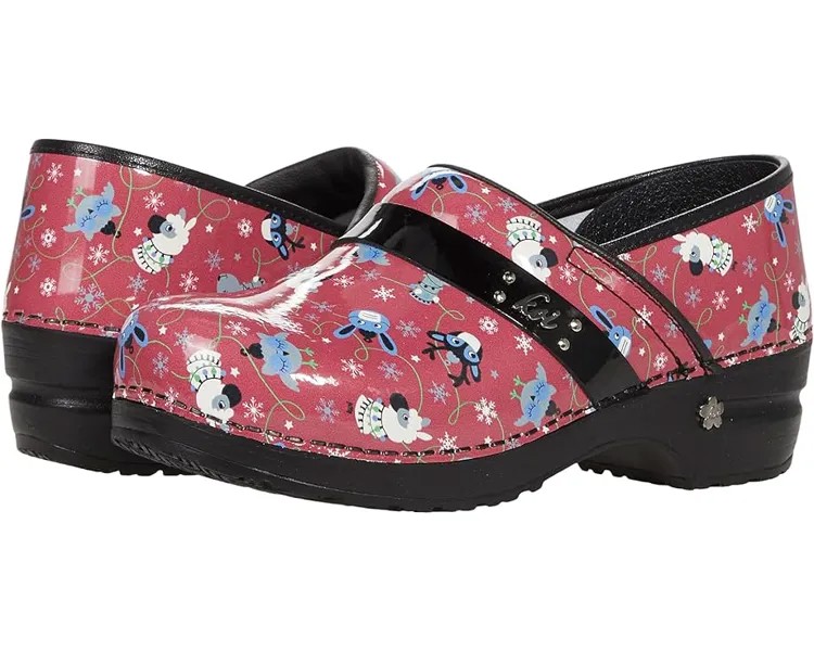 Сабо Sanita Festive Farm by Koi, цвет Red Patent