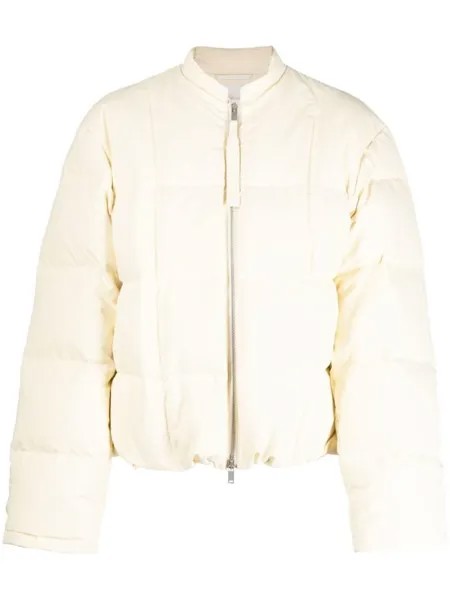 Jil Sander пуховик оверсайз, нейтральный цвет