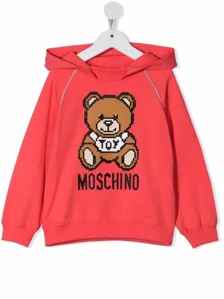 Moschino Kids худи Teddy с логотипом