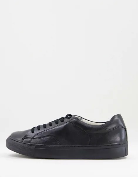 Черные кроссовки на толстой подошве Topman Drake-Черный